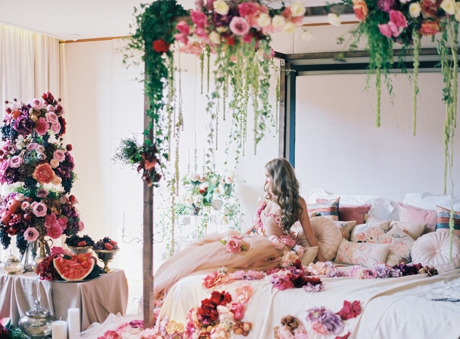 mode mariage fleuri