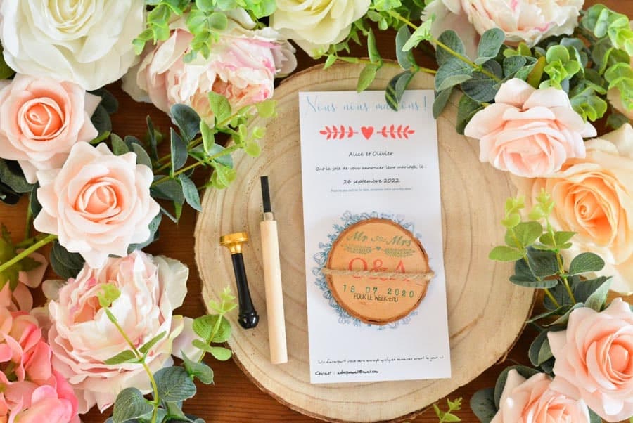 blog DIY save the date aimant bois mariage