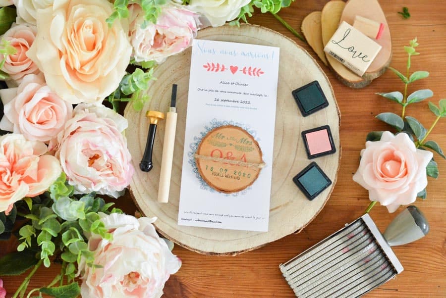 blog DIY save the date aimant bois mariage