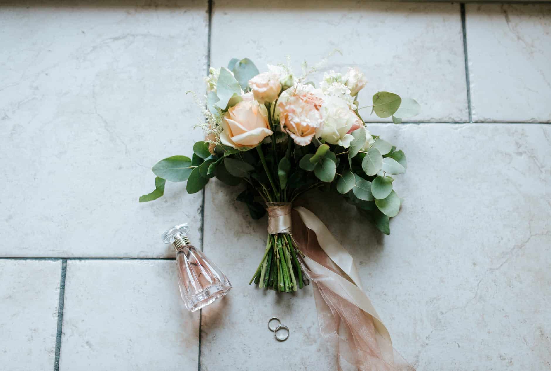white and green flower arrangement