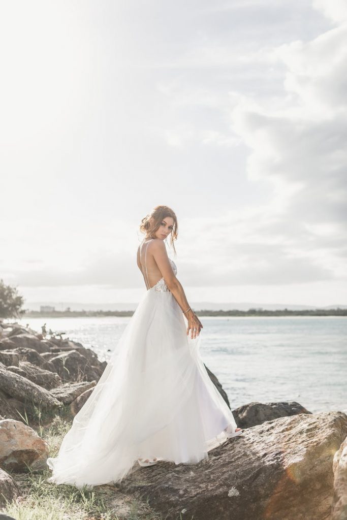 robe de mariée fabriquée sur-mesure
