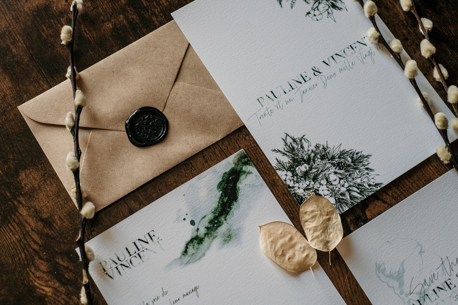 mariage hiver faire-part