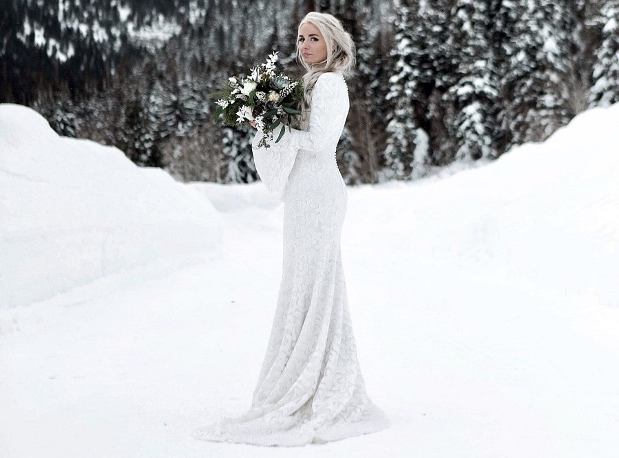 robe de mariée hiver