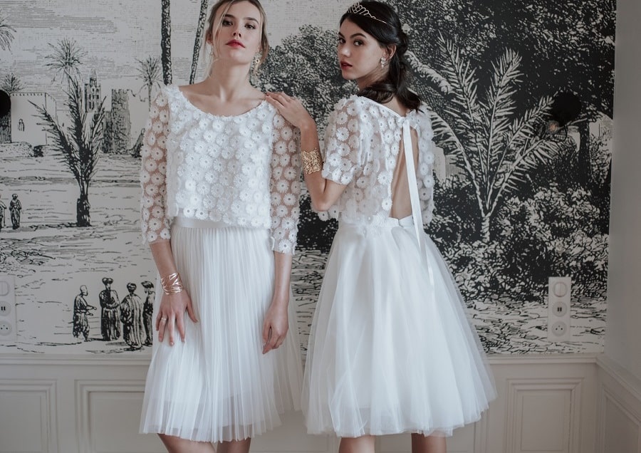 robe de mariée mariage civil les filles d'elsa