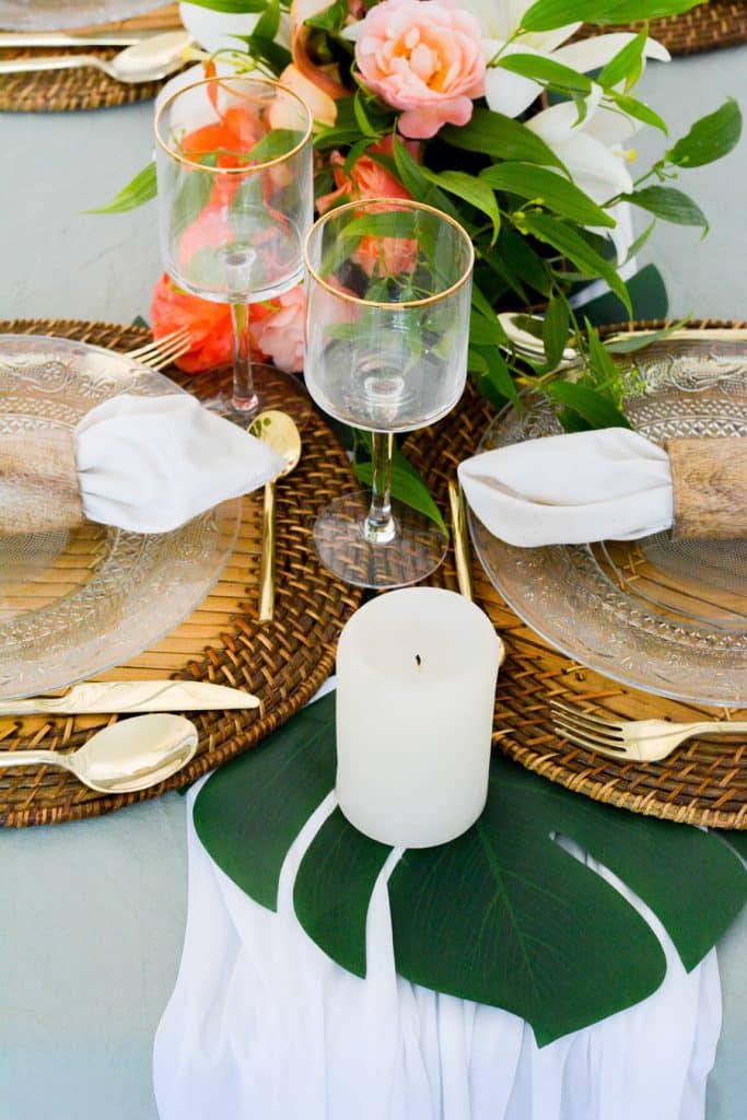 chemin de table tropical