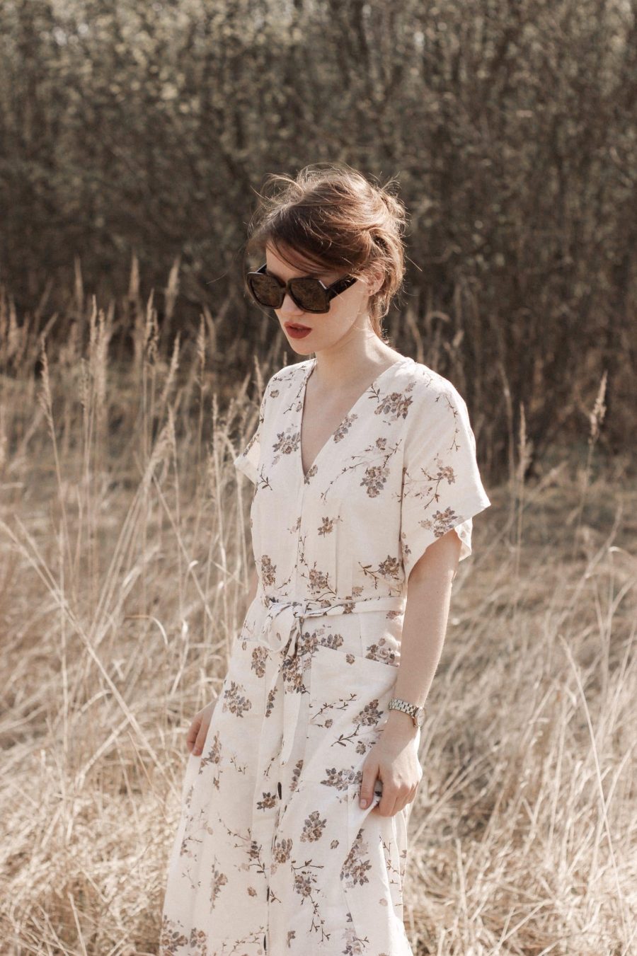 robe invitée mariage fleurie