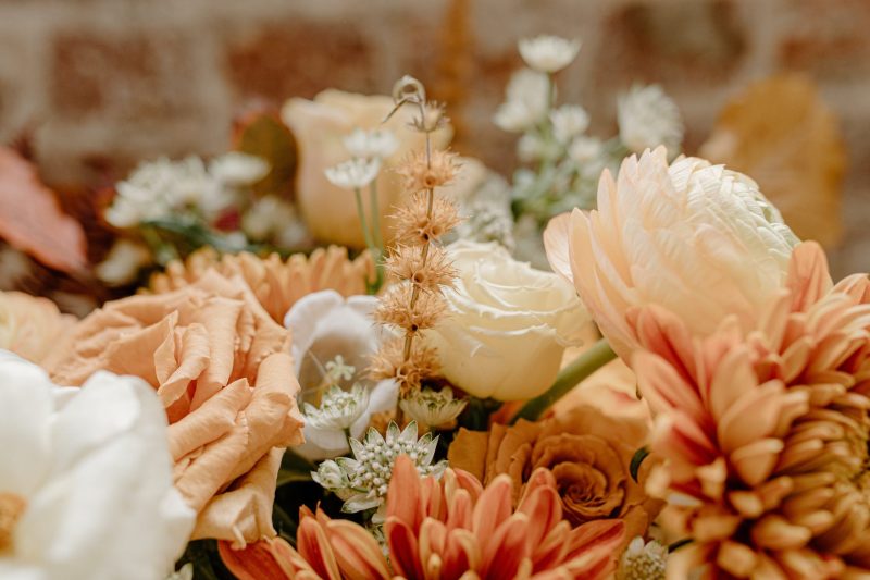 peach fuzz décoration mariage