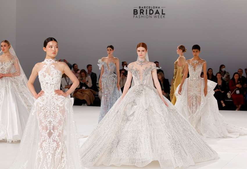 Robes de mariée tendances 2027 à la BBFW